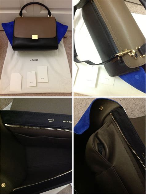 how to spot fake celine trapeze|is my celine handbag real.